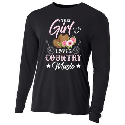 This Girl Loves Country Music Cooling Performance Long Sleeve Crew