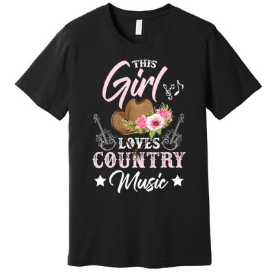 This Girl Loves Country Music Premium T-Shirt