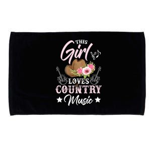 This Girl Loves Country Music Microfiber Hand Towel