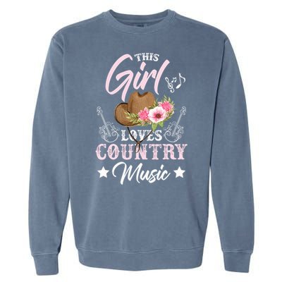 This Girl Loves Country Music Garment-Dyed Sweatshirt