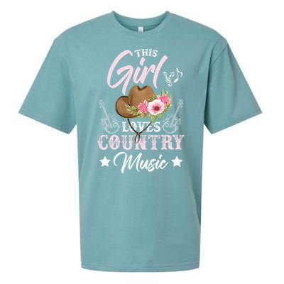 This Girl Loves Country Music Sueded Cloud Jersey T-Shirt