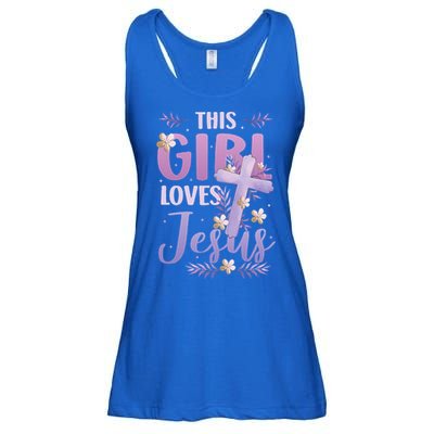 This Girl Loves Jesus Cute Christian Girl Jesus Ladies Essential Flowy Tank
