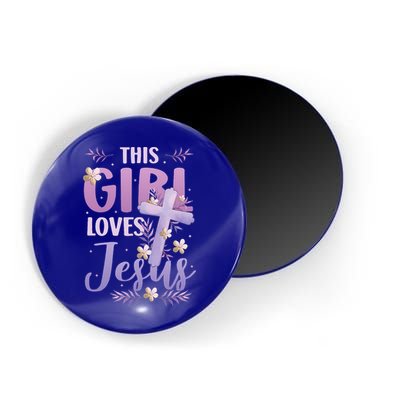 This Girl Loves Jesus Cute Christian Girl Jesus Magnet