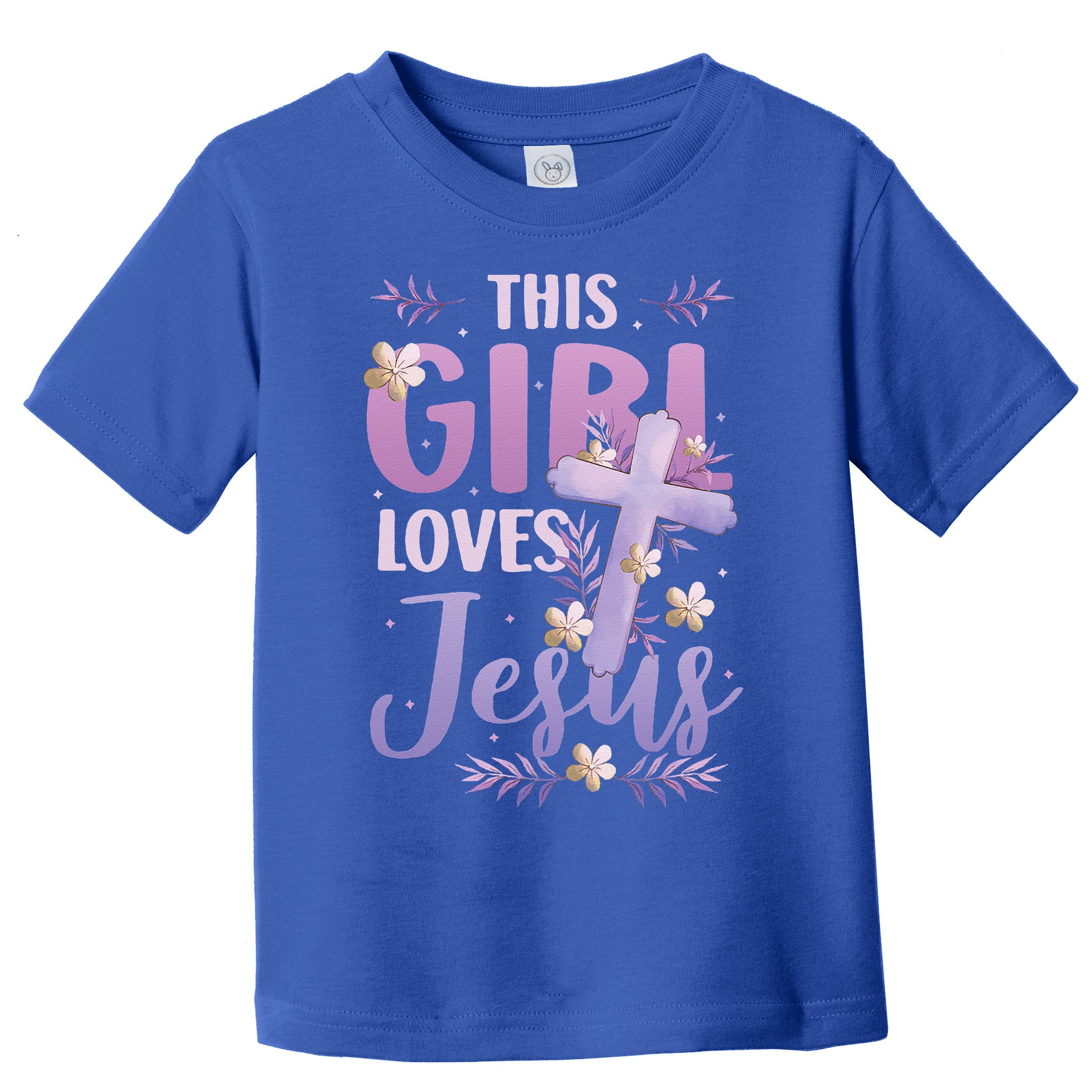 This Girl Loves Jesus Cute Christian Girl Jesus Toddler T-Shirt