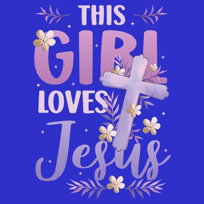 This Girl Loves Jesus Cute Christian Girl Jesus Zip Tote Bag