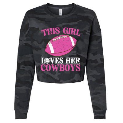 This Girl Loves Her Cowboy Cropped Pullover Crew