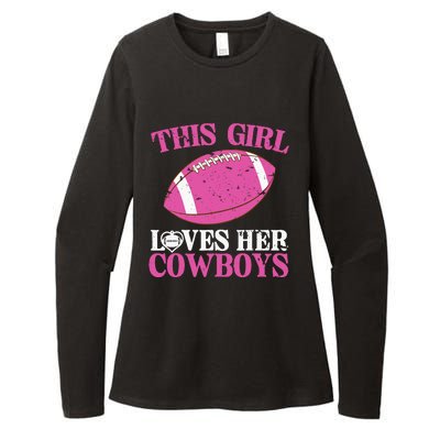 This Girl Loves Her Cowboy Womens CVC Long Sleeve Shirt