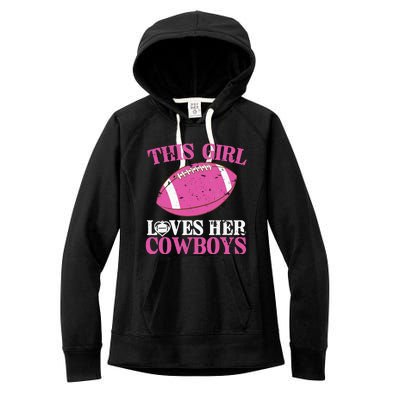 This Girl Loves Her Cowboy Women's Fleece Hoodie