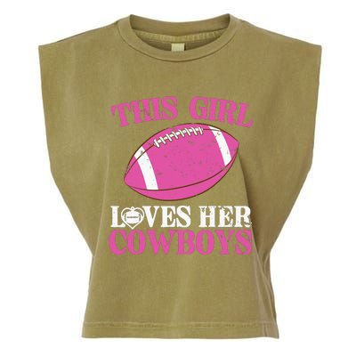 This Girl Loves Her Cowboy Garment-Dyed Women's Muscle Tee