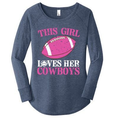 This Girl Loves Her Cowboy Women's Perfect Tri Tunic Long Sleeve Shirt