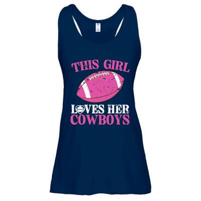 This Girl Loves Her Cowboy Ladies Essential Flowy Tank