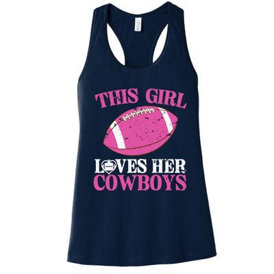 This Girl Loves Her Cowboy Women's Racerback Tank