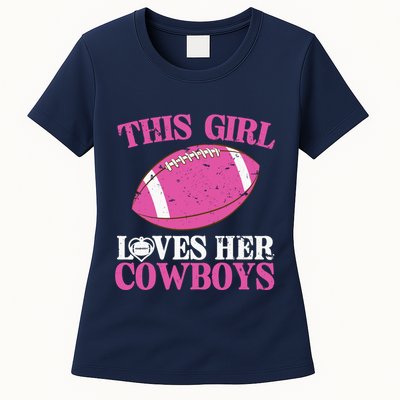 This Girl Loves Her Cowboy Womens T-Shirt