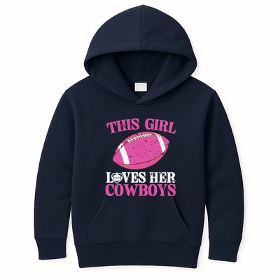 This Girl Loves Her Cowboy Kids Hoodie