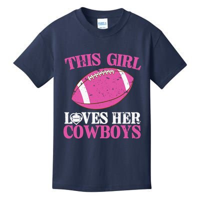 This Girl Loves Her Cowboy Kids T-Shirt