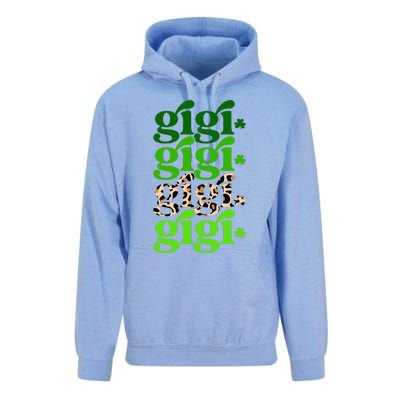 Typography Gigi Leopard Prints Irish Lucky St Patrick's Day Unisex Surf Hoodie