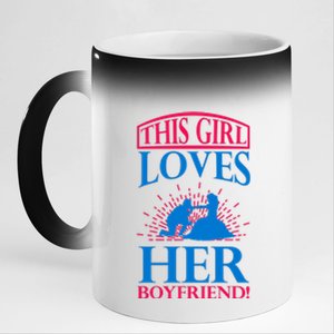 This Girl Loves Her Boyfriend 11oz Black Color Changing Mug