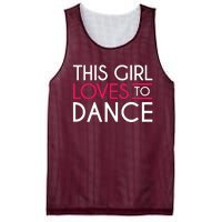 This Girl Loves To Dance Mesh Reversible Basketball Jersey Tank