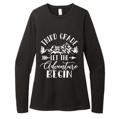 Third Grade Let The Adventure Begin First Day 3rd Grade Womens CVC Long Sleeve Shirt