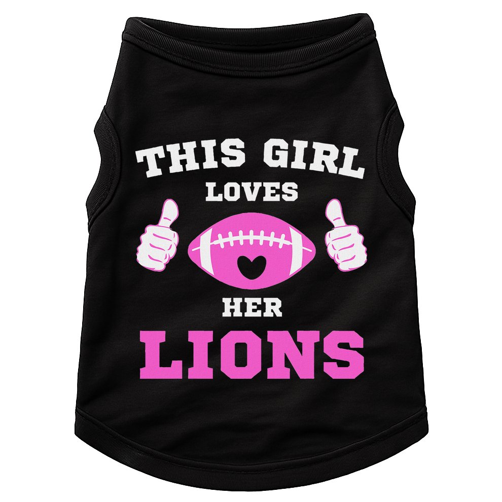 This Girl Loves Her Lions Pinky Leopard Doggie Tank