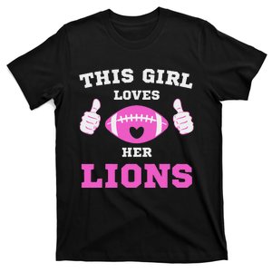 This Girl Loves Her Lions Pinky Leopard T-Shirt