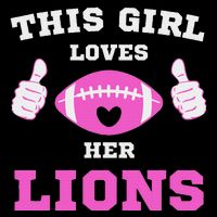 This Girl Loves Her Lions Pinky Leopard Flat Bill Trucker Hat