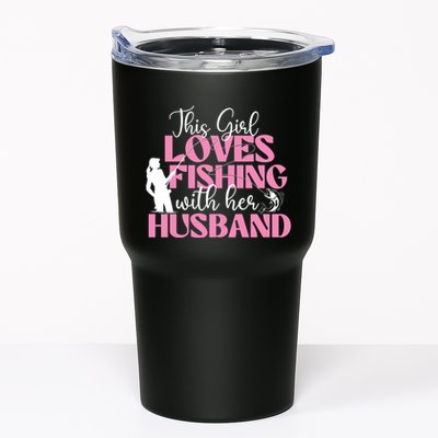 This Girl Loves Fishing With Her Husband Fisherman Fish Tumbler