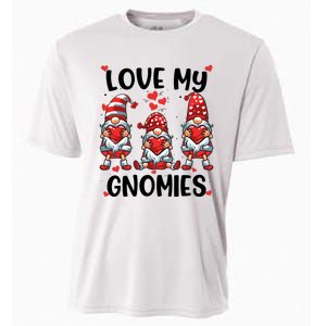 Three Gnome Love Valentines Day Love My Gnomies Mom Cooling Performance Crew T-Shirt