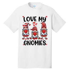 Three Gnome Love Valentines Day Love My Gnomies Mom Tall T-Shirt