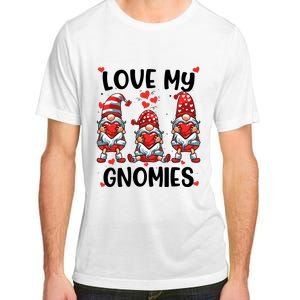 Three Gnome Love Valentines Day Love My Gnomies Mom Adult ChromaSoft Performance T-Shirt