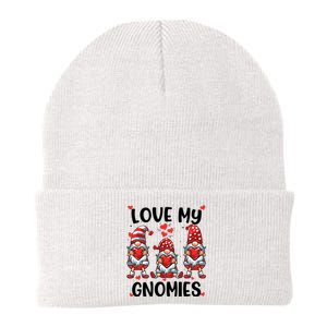 Three Gnome Love Valentines Day Love My Gnomies Mom Knit Cap Winter Beanie