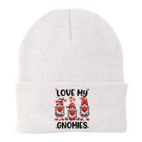 Three Gnome Love Valentines Day Love My Gnomies Mom Knit Cap Winter Beanie