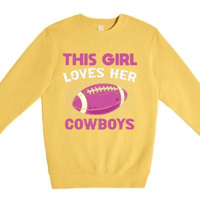 This Girl Loves Her Cowboy Premium Crewneck Sweatshirt