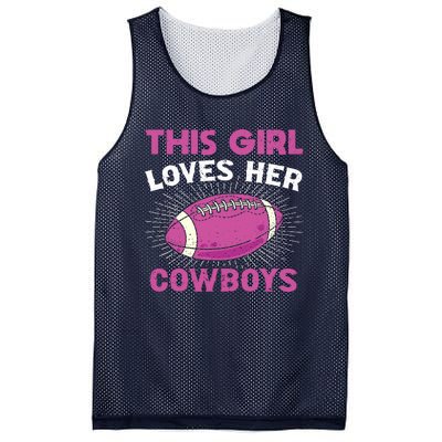 This Girl Loves Her Cowboy Mesh Reversible Basketball Jersey Tank