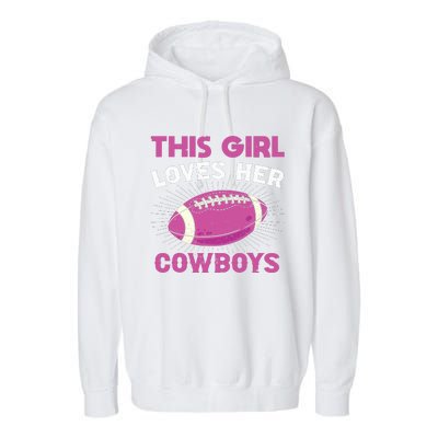 This Girl Loves Her Cowboy Garment-Dyed Fleece Hoodie