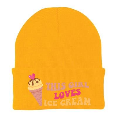 This Girl Loves Ice Cream Cute Gift Knit Cap Winter Beanie