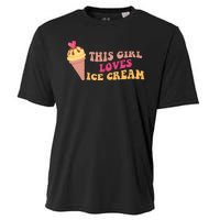 This Girl Loves Ice Cream Cute Gift Cooling Performance Crew T-Shirt