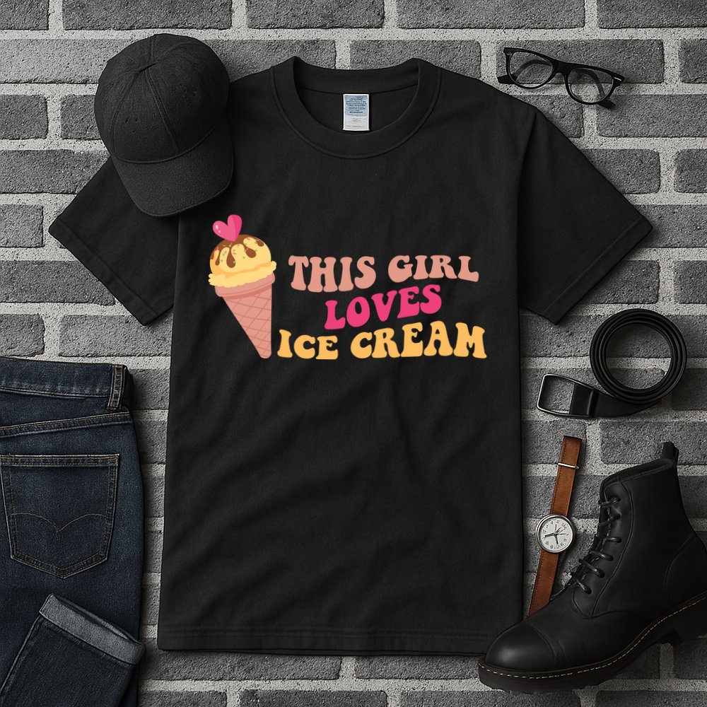 This Girl Loves Ice Cream Cute Gift Tall T-Shirt