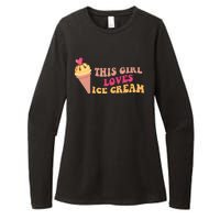 This Girl Loves Ice Cream Cute Gift Womens CVC Long Sleeve Shirt