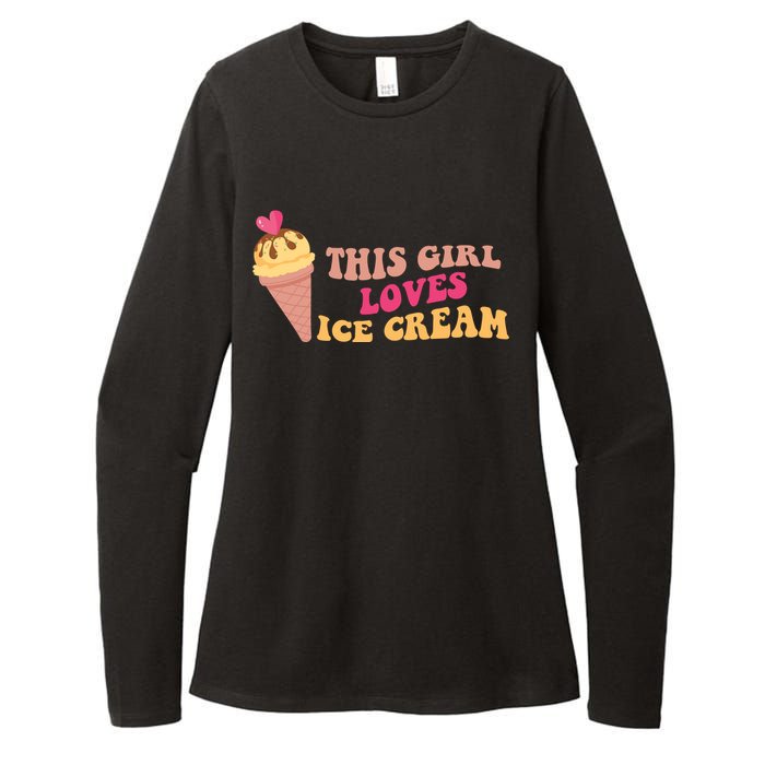 This Girl Loves Ice Cream Cute Gift Womens CVC Long Sleeve Shirt