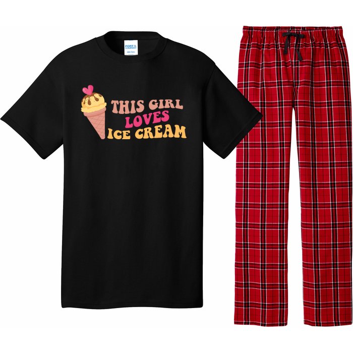 This Girl Loves Ice Cream Cute Gift Pajama Set