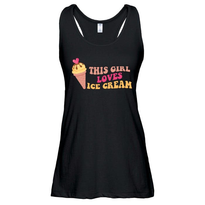 This Girl Loves Ice Cream Cute Gift Ladies Essential Flowy Tank