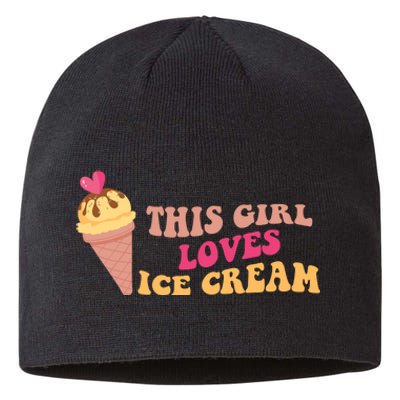 This Girl Loves Ice Cream Cute Gift Sustainable Beanie