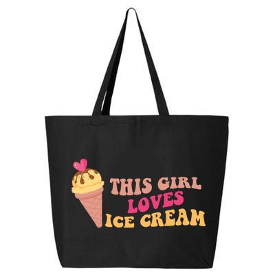 This Girl Loves Ice Cream Cute Gift 25L Jumbo Tote