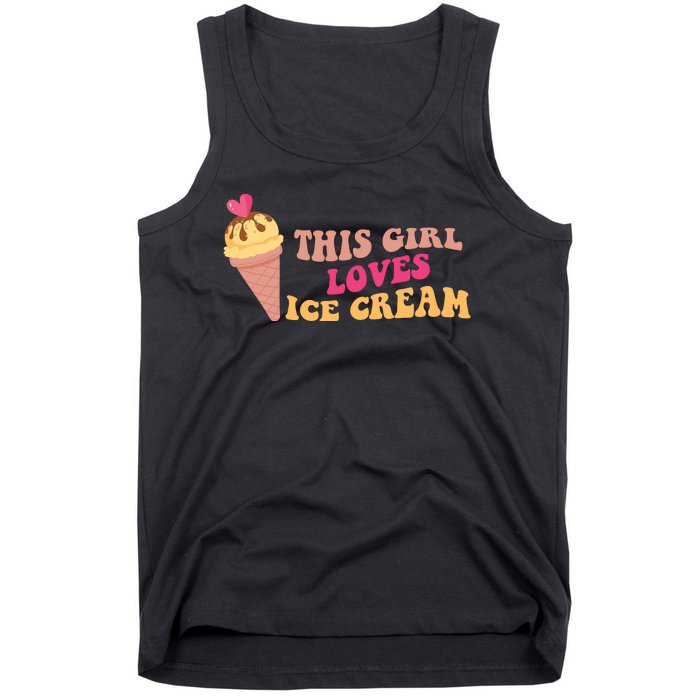 This Girl Loves Ice Cream Cute Gift Tank Top