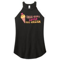 This Girl Loves Ice Cream Cute Gift Women's Perfect Tri Rocker Tank