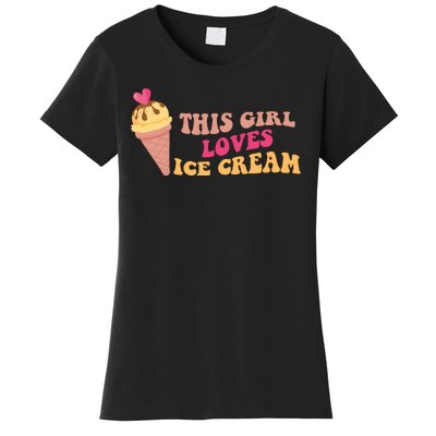 This Girl Loves Ice Cream Cute Gift Women's T-Shirt