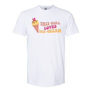 This Girl Loves Ice Cream Cute Gift Softstyle CVC T-Shirt