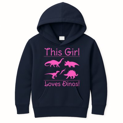 This Girl Loves Dinos - Dinosaur Kids Hoodie