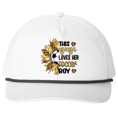 This Gigi Loves Her Soccer Boy Soccer Gigi Grandma Cool Gift Snapback Five-Panel Rope Hat